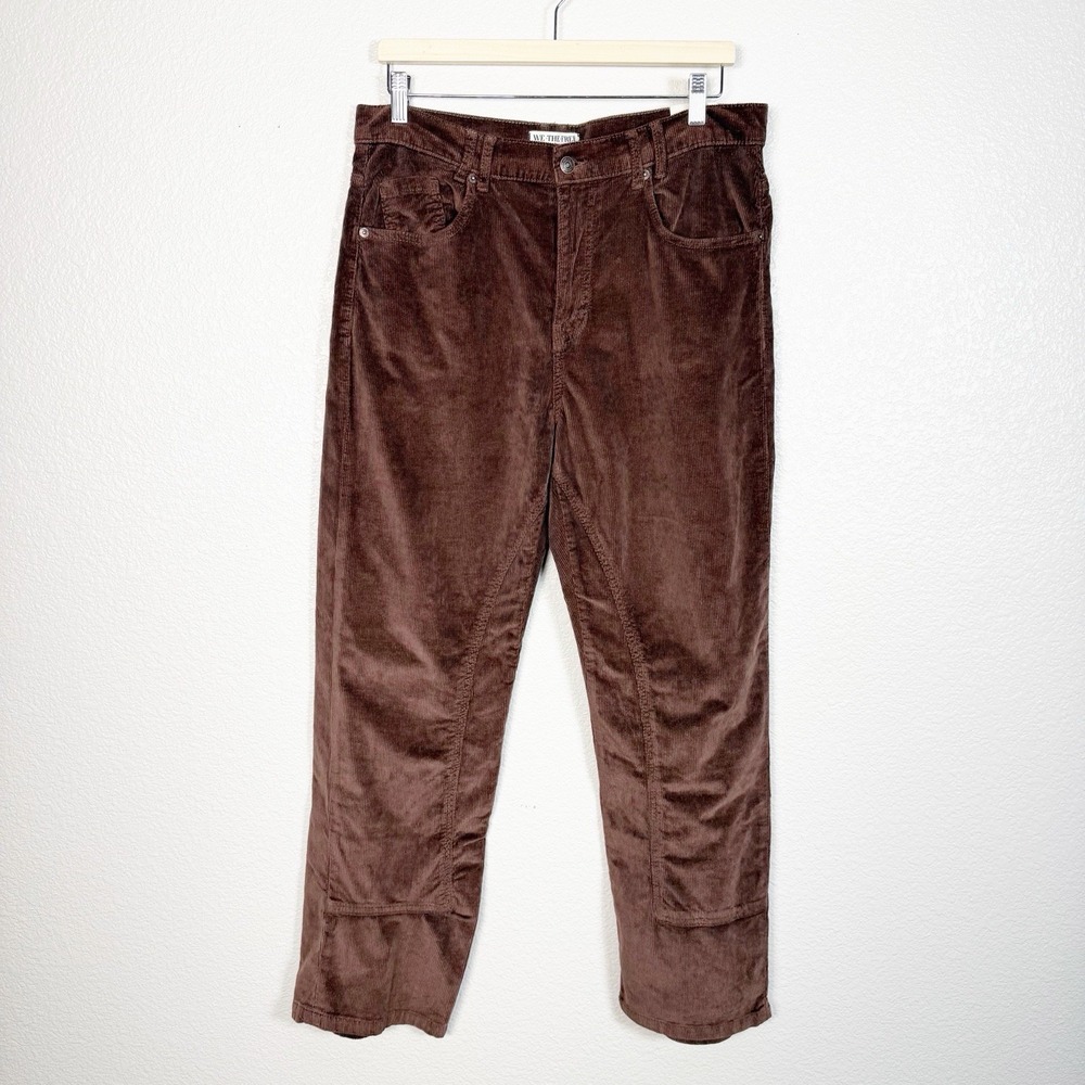 Free People NEW We The Free Risk Taker High Rise Straight Corduroy Pant Size 31 - Picture 2 of 15